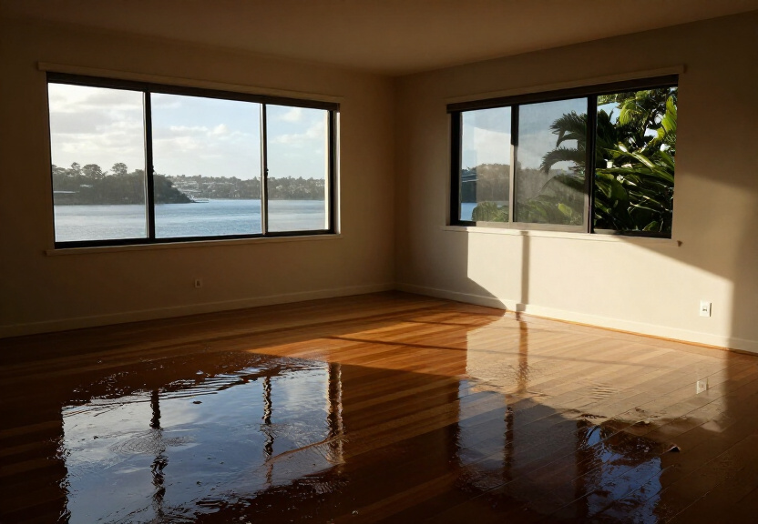 Subfloor with visible moisture damage and mould in North Rocks home