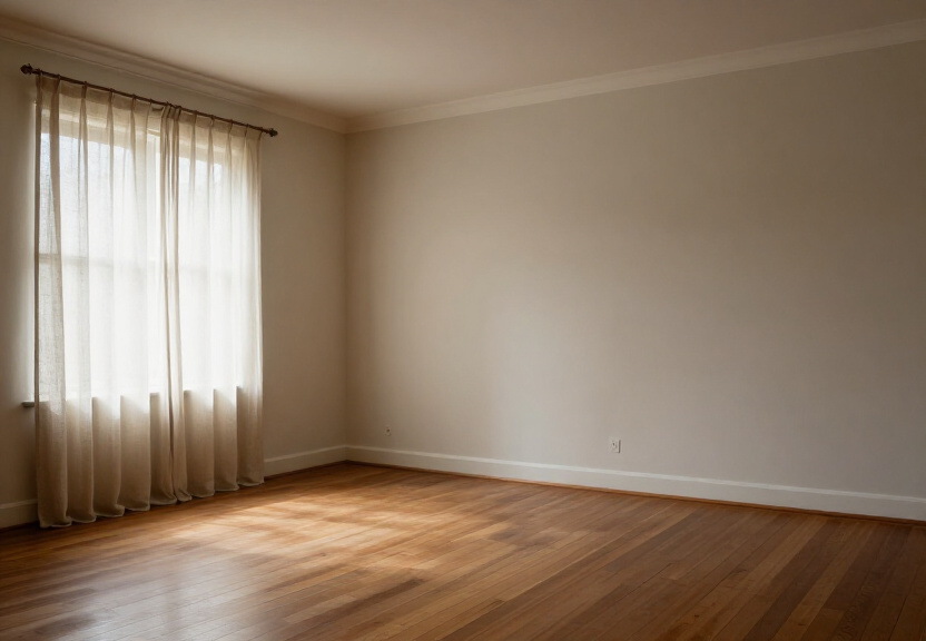 Well-ventilated, dry subfloor after professional moisture removal
